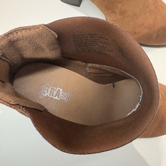 Women’s Brown Suede Ankle Boots – Block Heel – Size US 7 - Picture 6 of 9
